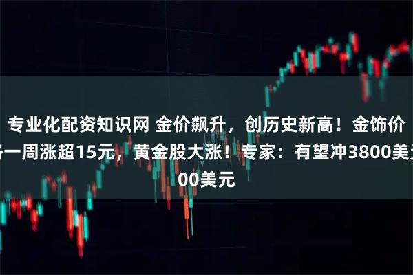 专业化配资知识网 金价飙升，创历史新高！金饰价格一周涨超15元，黄金股大涨！专家：有望冲3800美元